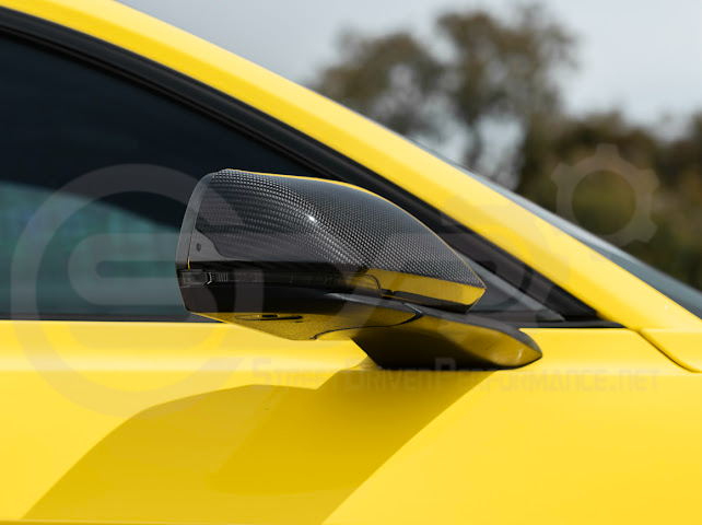 2015-2023 FORD MUSTANG W/ SIGNAL LIGHT | CARBON FIBER SIDE MIRROR CAP COVER PAIR